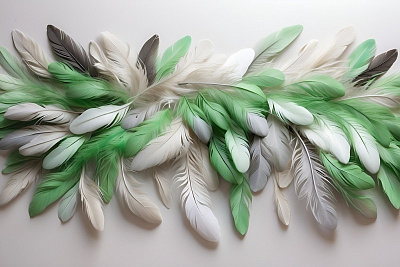 Панно AG-FT-002, Feathers, Design Studio 3D