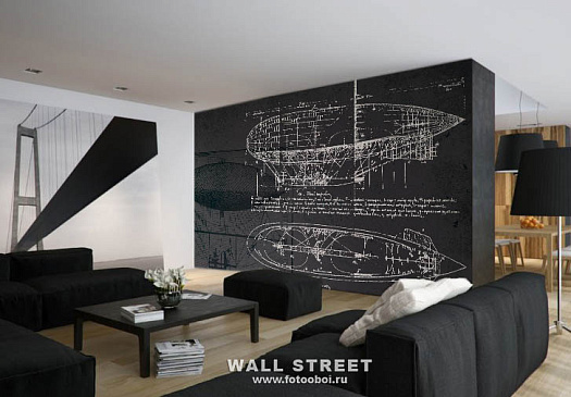 Фотообои в интерьере артикул Induction 7, ИНДУКЦИЯ / INDUCTION, Wall street
